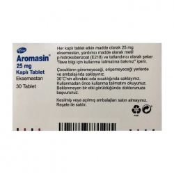 Thuốc ung thư vú Pfizer Aromasin 25mg (Mới)