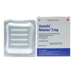 Thuốc VENTOLIN NEB SOL 5MG/ 2.5ML, 6 vỉ x 5 ống
