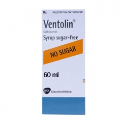 Thuốc Ventolin Syrup Sugar Free No Sugar , Chai 60ml