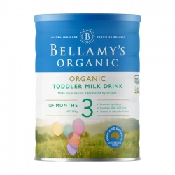 Toddler Milk Drink 3 Bellamy's Organic 900g - Phát triển xương và răng của bé