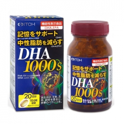 Tpbvsk bổ não DHA 1000s Itohkampo Nhật Bản, Chai 120 viên