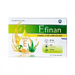 Tpbvsk bổ sung Vitamin E Efinan, Hộp 30 viên
