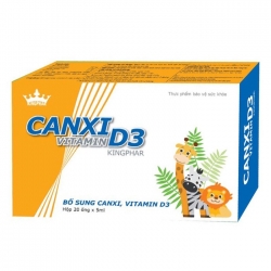 Tpbvsk Canxi Vitamin D3 Kingphar, Hộp 30 ống