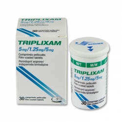 Thuốc huyết áp Triplixam 5mg/1.25mg/10mg, Hộp 1 lọ x 30 viên