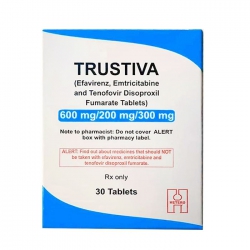 Thuốc Hetero Trustiva 600mg/200mg/300mg, Hộp 30 viên ( VN2-314-15 )
