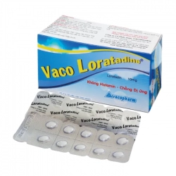 Vaco Loratadine 10mg Vacopharm 10 vỉ x 10 viên – Thuốc trị viêm mũi dị ứng