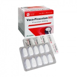 Vaco-Piracetam 800mg Vacopharm 10 vỉ x 10 viên - Thuốc điều trị chóng mặt, suy giảm trí nhớ