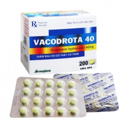 Vacodrota 40 Vacopharm 10 vỉ x 20 viên - Thuốc chống co thắt cơ trơn