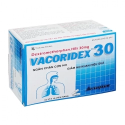Vacoridex 30mg Vacopharm 10 vỉ x 10 viên - Điều trị ho phế quản