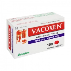 Vacoxen 100mg Vacopharm 10 vỉ x 10 viên - Thuốc giảm đau, kháng viêm