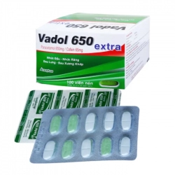 Vadol 650 Extra Vacopharm 10 vỉ x 10 viên – Thuốc giảm đau hạ sốt