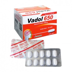 Vadol 650mg Vacopharm 10 vỉ x 10 viên – Thuốc giảm đau hạ sốt
