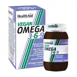 Vegan Omega 3 6 9 Healthaid 60 viên - Viên dầu hạt lanh