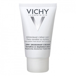 Kem khử mùi và giúp dưỡng da mềm mịn cho da nhạy cảm Vichy 24hr Cream Deodorant Sensitive Or Depilated Skin 40ml