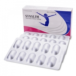 Thuốc giảm cân Orlistat SYNSLIM 120mg ngăn chặn hấp thu chất béo trong thức ăn