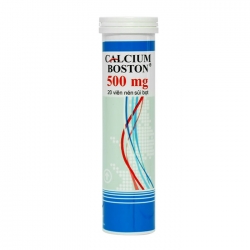CalciumBoston 500mg, Hộp 20 viên sủi