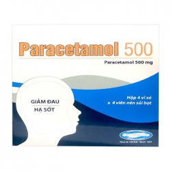 Viên sủi Savi Paracetamol 500mg, Hộp 16 viên