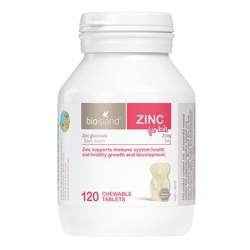 Viên uống Bio Island Zinc giúp trẻ phát triển khỏe mạnh, Chai 120 viên