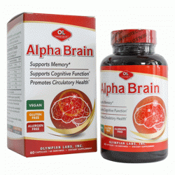 Viên uống bổ não Olympian Labs Alpha Brain Chai 60 viên 