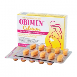Viên uống bổ sung canxi mẹ bầu United Obimin Calcium 30 viên