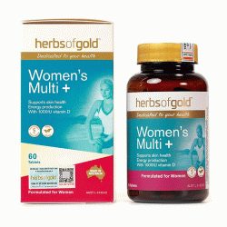 Viên uống bổ sung Multivitamin cho phụ nữ Herbs of Gold Women’s Multi+ Lọ 60 viên 