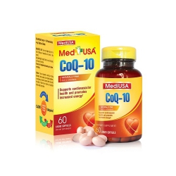 Viên uống bổ tim mạch Mediusa COQ-10 Coenzyme q10 120mg, Hộp 60 viên