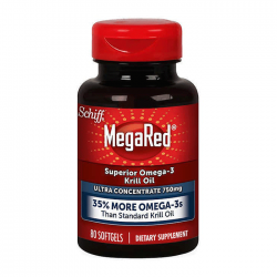 Viên Uống Dầu Nhuyễn Thể Schiff MegaRed Superior Omega 3 Krill Oil, Chai 80 viên