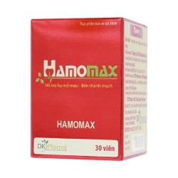 Viên uống hạ mỡ máu Hamomax, hộp 30 viên