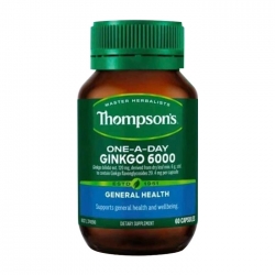 Thompsons One-A-Day Ginkgo 6000 giúp tăng cường tuần hoàn não
