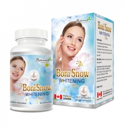 Thực phẩm bảo vệ sức khỏe Botania  BoniSnow Whitening Skin, Hộp 30 viên