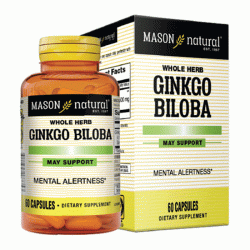 Mason Natural Ginkgo Biloba, Chai 60 viên