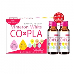 Tpbvsk nước Collagen và Placenta Nhật bản Vimeron White CoPla, Hộp 10 chai