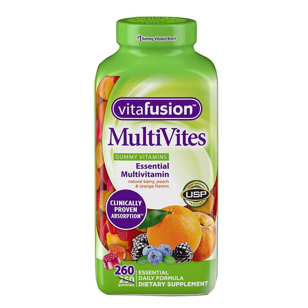 Kẹo dẻo Vitafusion MultiVites Gummy Vitamins, Chai 260 viên