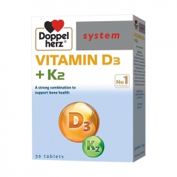 Vitamin D3 K2 Doppelherz, Hộp 30 viên