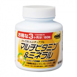 Vitamin Khoáng Chất Most Chewable Orihiro 180 viên - Bổ sung vitamin cho cơ thể