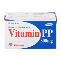 Vitamin PP 500mg Mekophar 10 vỉ x 10 viên