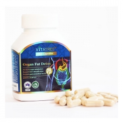 Vitatree Organ Fat Detox giúp giảm mỡ nội tạng và toàn thân, Chai 60 viên