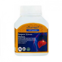 Tpbvsk giải độc gan Vitatree Super Liver Detox, Lọ 100 viên
