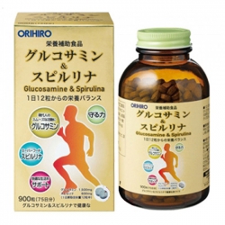 Xương khớp Orihiro Glucosamine & Spirulina Orihiro Nhật Bản | Chai 900 Viên
