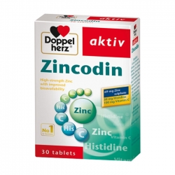 Zincodin Doppelherz 3 vỉ x 10 viên - Viên uống tăng cường sức đề kháng