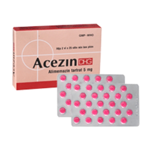 Thuốc Acezin 5 DHG | Hộp 2 vỉ x 25 viên