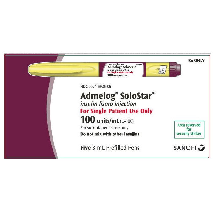 Thuốc Admelog SoloStar 100 IU/ML 3ML