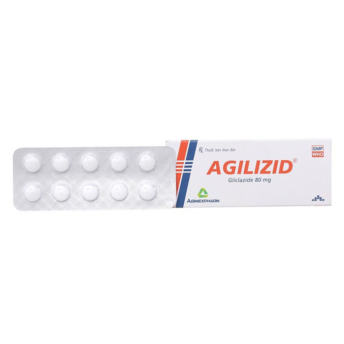 Thuốc tiểu đường Agilizid 80mg Agimexpharm, Hộp 30 viên