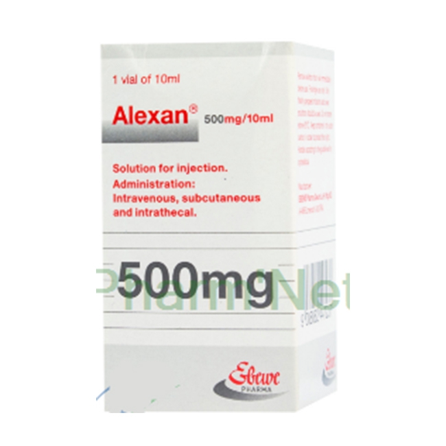 Thuốc Alexan 500mg/10ml, Hộp 1 lọ