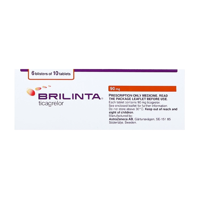 Brilique 90mg AstraZeneca 6 vỉ x 10 viên