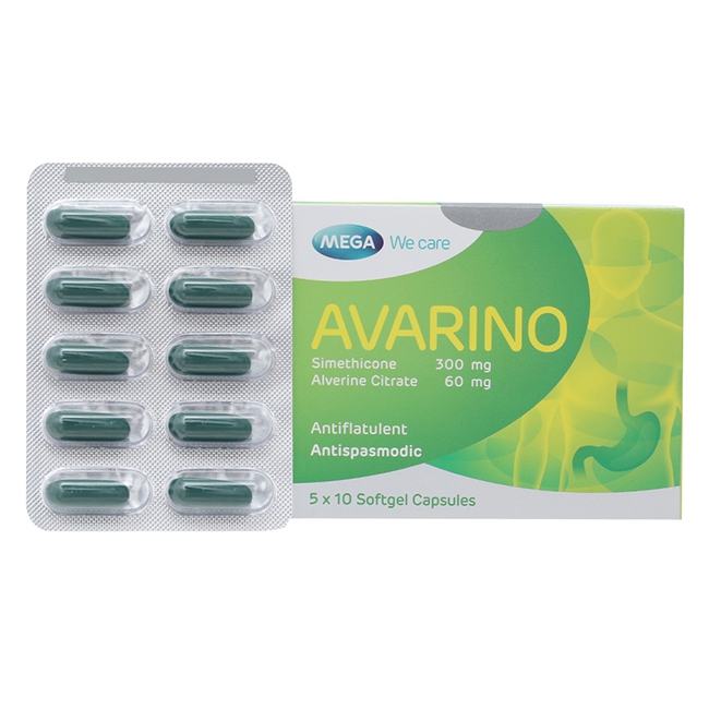 Thuốc Avarino, Hộp 50 viên