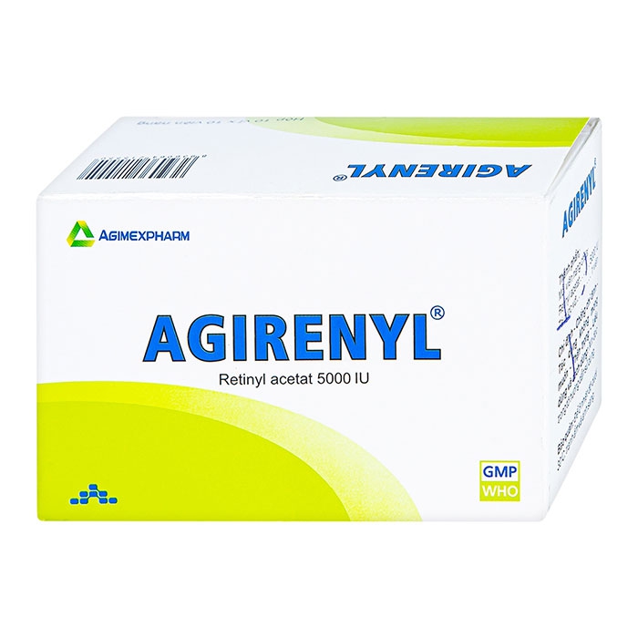 Thuốc bổ sung Vitamin A Agimexpharm Agirenyl 5000IU 100 viên