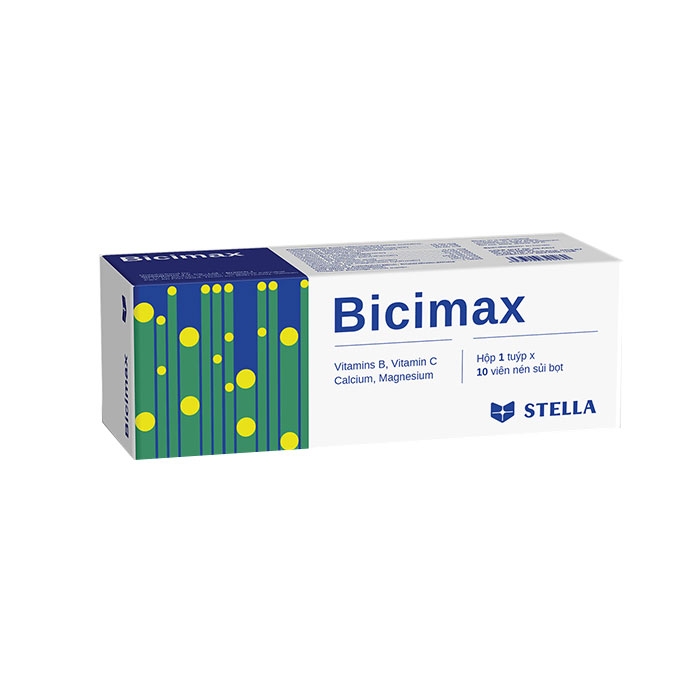 Thuốc bổ sung Vitamin và khoáng chất Stella Bicimax, Tuýp 10 viên