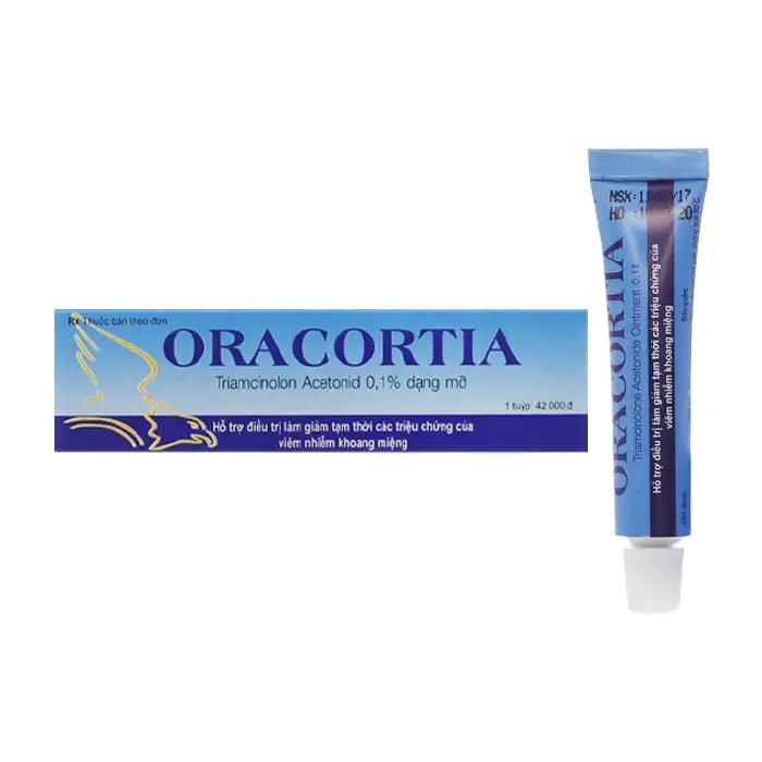 Oracortia 0.1g Thai Nakorn Patana 5g - Điều trị viêm nhiễm khoang miệng