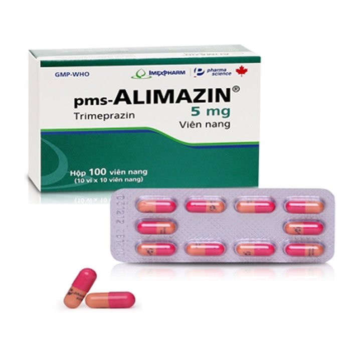 Thuốc chống dị ứng Imexpharm Alimazin 5mg, Hộp 100 viên